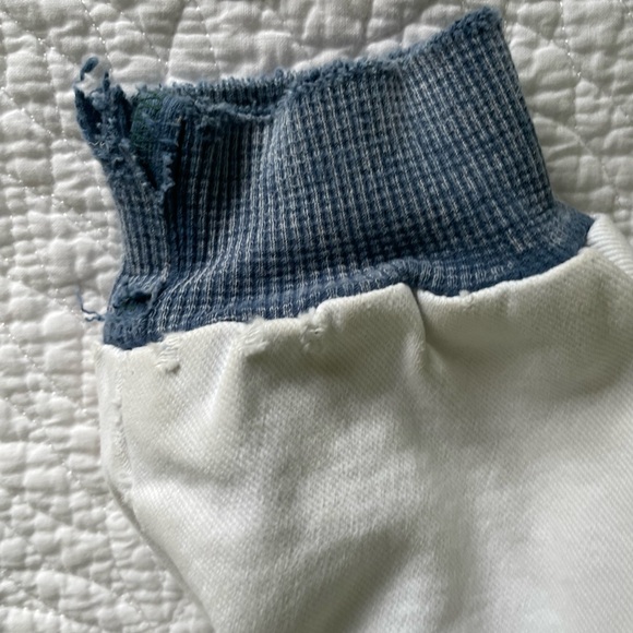 Vintage 1990s Varsity Bomber Style Denim Jacket Mens Medium Womens up to XL - Picture 10 of 13